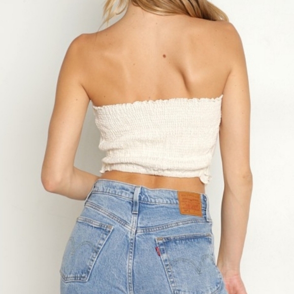 NWT jen's Pirate Booty Black Oak Corset Top in Natural Size S Free People - Picture 6 of 12